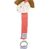 Doudou et Compagnie Attache sucette girafe - 18 cm - Corail> Attache Sucette