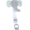Doudou et Compagnie Attache sucette éléphant - 18 cm - gris clair> Attache Sucette