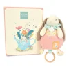 Doudou et Compagnie Boite à musique rose LAPIN CIBOULETTE - 20 cm> Boîte À Musique