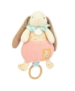 Doudou et Compagnie Boite à musique rose LAPIN CIBOULETTE - 20 cm><noscript><img width=
