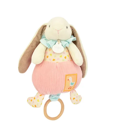 Doudou et Compagnie Boite à musique rose LAPIN CIBOULETTE - 20 cm> Boîte À Musique
