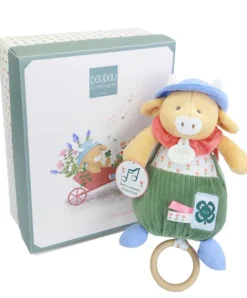 Doudou et Compagnie Boite à musique Vache Aneth - 20 cm><noscript><img width=