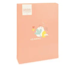 Doudou et Compagnie Boite a musique bebe - Mouton orange clair - 20 cm><noscript><img width=