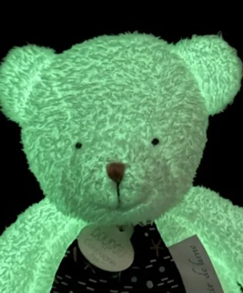 Doudou et Compagnie Boite a musique luminescente ours - 17 cm - Clair de Lune> Boîte À Musique