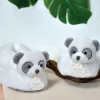 Doudou et Compagnie Chaussons bebe en peluche Panda - Unicef - 0-6 mois> Chaussons