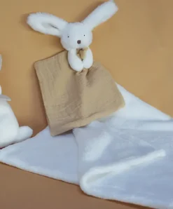 Doudou et Compagnie Coffret cadeau naissance plaid et Doudou Lapin Happy Wild - 70 x 100 cm><noscript><img width=