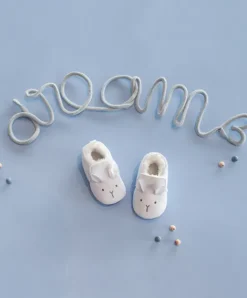 Doudou et Compagnie Coffret chaussons Bébé blancs - 0/6 mois> Chaussons