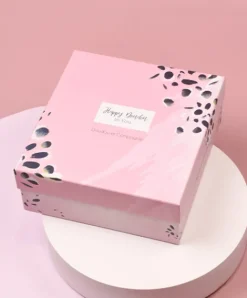 Doudou et Compagnie Coffret Doudou carré Lapin rose - Happy Blush - 25 cm><noscript><img width=