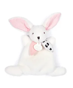 Doudou et Compagnie Coffret Mini Doudou Lapin rose - Happy Blush - 17 cm><noscript><img width=