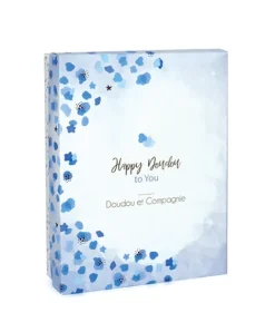 Doudou et Compagnie Coffret Mini Doudou Lapin Bleu - Happy Glossy - 17 cm><noscript><img width=