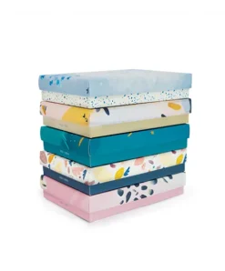 Doudou et Compagnie Coffret Mini Doudou plat Lapin beige - Happy Wild - 17 cm><noscript><img width=