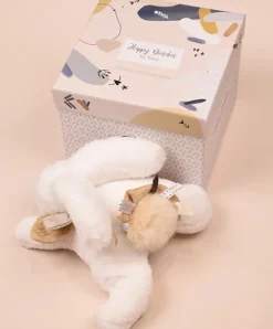 Doudou et Compagnie Coffret Pantin Lapin beige - Happy Wild - 25 cm> Peluches