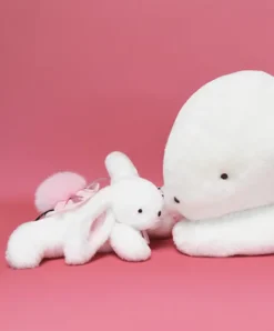 Doudou et Compagnie Coffret Pantin Lapin rose - Happy Blush - 25 cm><noscript><img width=