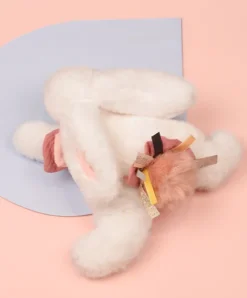 Doudou et Compagnie Coffret Pantin Lapin Vieux rose - Happy Boho - 25 cm> Peluches