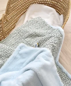 Doudou et Compagnie Couverture bébé plaid Douceur Yoca le koala - Bleu - 70 x 100 cm><noscript><img width=