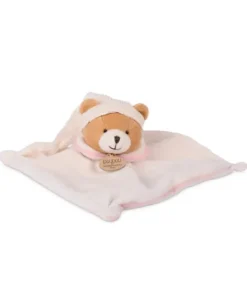 Doudou et Compagnie Doudou 202 - L'Original ! - Doudou plat Ours rose - 25 cm> Doudou Plat