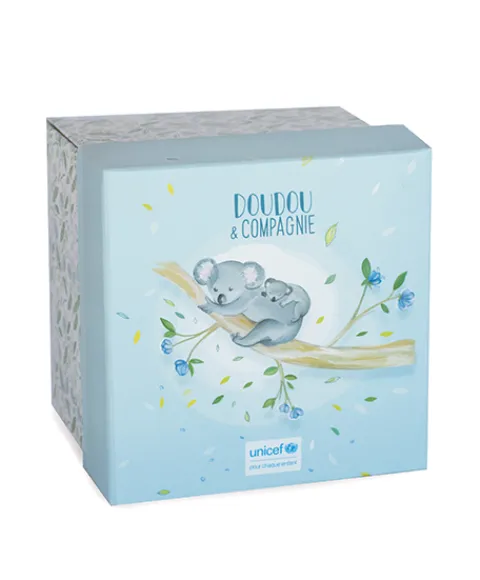 Doudou et Compagnie Doudou attache sucette peluche Koala - 12 cm - Unicef> Doudou Mouchoir|Petit Format
