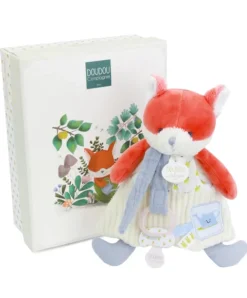 Doudou et Compagnie Doudou attache-sucette Renard Romarin - 19 cm><noscript><img width=