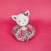 Doudou et Compagnie Doudou Chat rose - Cocon - Balle d'éveil - 3 EN 1> Doudou Plat|Balles Sensorielles
