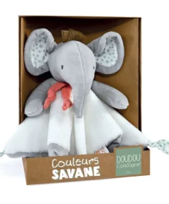Doudou et Compagnie Doudou elephant gris - 25 cm><noscript><img width=