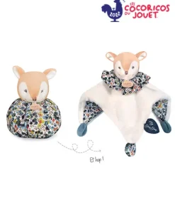 Doudou et Compagnie Doudou Faon marron - Cocon - Balle d'éveil - 3 EN 1><noscript><img width=