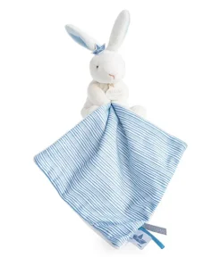 Doudou et Compagnie Doudou lapin mouchoir bleu lapin matelot - 10 cm> Doudou Mouchoir|Petit Format