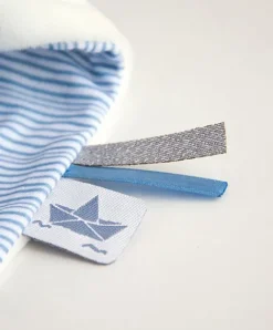 Doudou et Compagnie Doudou lapin mouchoir bleu lapin matelot - 10 cm><noscript><img width=