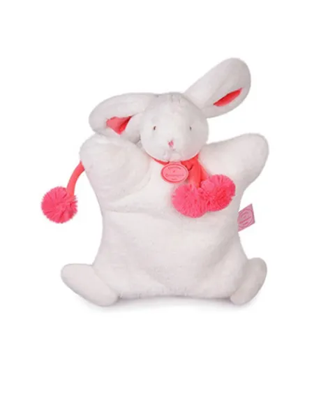 Doudou et Compagnie Doudou Marionnette Lapin Pompon Fraise> Marionnettes|Marionnettes