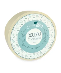 Doudou et Compagnie Doudou mouchoir chien bleu en coton BIO -15 cm><noscript><img width=