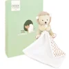 Doudou et Compagnie Doudou mouchoir hérisson vert et marron - 11 cm> Doudou Mouchoir