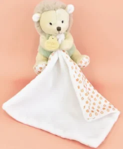 Doudou et Compagnie Doudou mouchoir hérisson vert et marron - 11 cm - Sans boite> Doudou Mouchoir|Peluche Avec Doudou