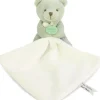 Doudou et Compagnie Doudou mouchoir- Mon petit ourson - Vert Clair - 10 cm> Doudou Mouchoir