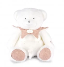 Doudou et Compagnie Doudou mouchoir ours Rose - 30 cm - Collection Anniversaire><noscript><img width=