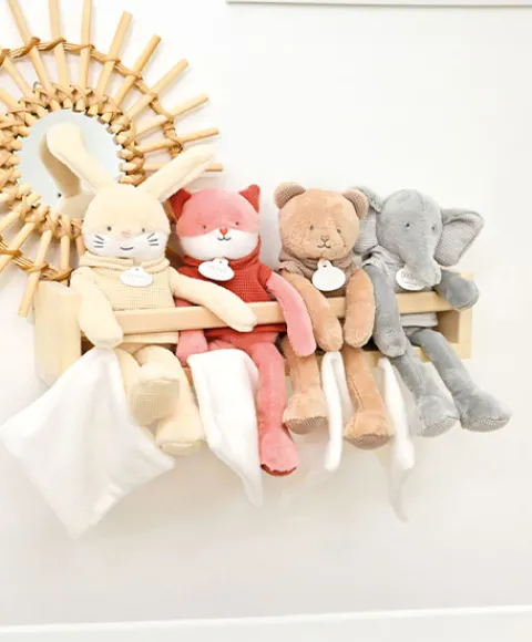 Doudou et Compagnie Doudou Ours marron avec mouchoir - Sweety - 25 cm> Doudou Mouchoir|Peluche Avec Doudou