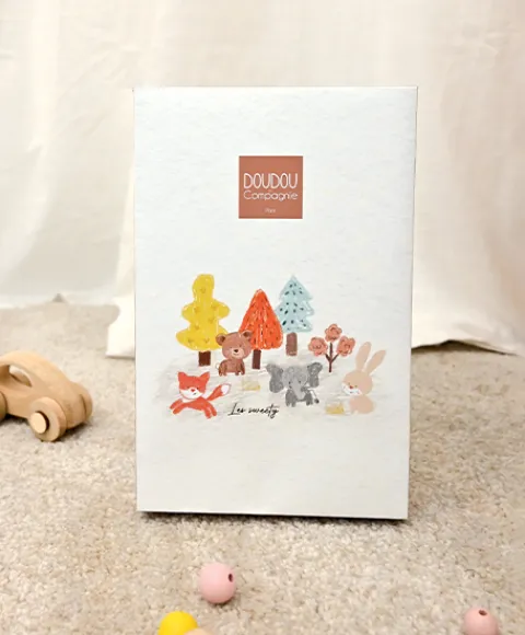 Doudou et Compagnie Doudou Ours marron avec mouchoir - Sweety - 25 cm> Doudou Mouchoir|Peluche Avec Doudou