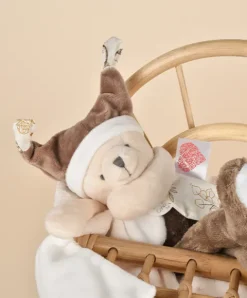 Doudou et Compagnie Doudou ours mouchoir 3 histoires - Marron> Doudou Mouchoir|Peluche Avec Doudou