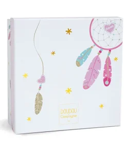 Doudou et Compagnie Doudou plat Chat rose - Attrape-rêves - 20 cm><noscript><img width=