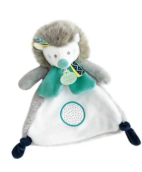 Doudou et Compagnie Doudou plat Hérisson gris Tiwipi - 23 cm> Doudou Plat