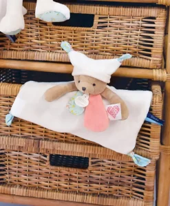 Doudou et Compagnie Doudou plat Ours 3 histoires - Blanc><noscript><img width=