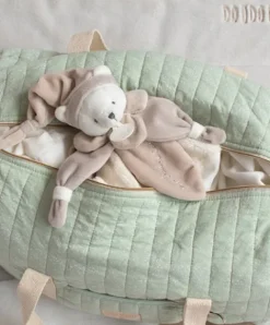 Doudou et Compagnie Doudou plat Ours Collector taupe - 24 cm><noscript><img width=