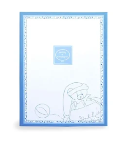 Doudou et Compagnie Doudou plat ours Petit chou - Bleu - 27 cm><noscript><img width=