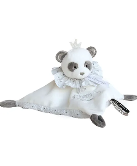 Doudou et Compagnie Doudou plat Panda gris - Attrape-rêves - 20 cm> Doudou Plat
