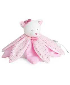 Doudou et Compagnie Doudou pétales Chat rose- Attrape-rêves - 26 cm> Doudou Plat