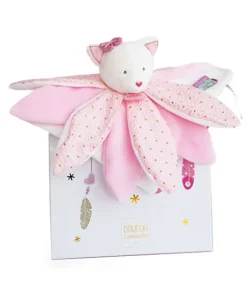 Doudou et Compagnie Doudou pétales Chat rose- Attrape-rêves - 26 cm><noscript><img width=
