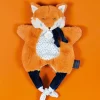 Doudou et Compagnie Doudou Renard marionnette - Petit sac - Amusette 3 EN 1> Doudou Plat|Marionnettes