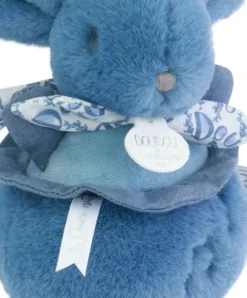 Doudou et Compagnie Lapin DOUDOU® - boite à musique lapin - 20 cm - Bleu><noscript><img width=