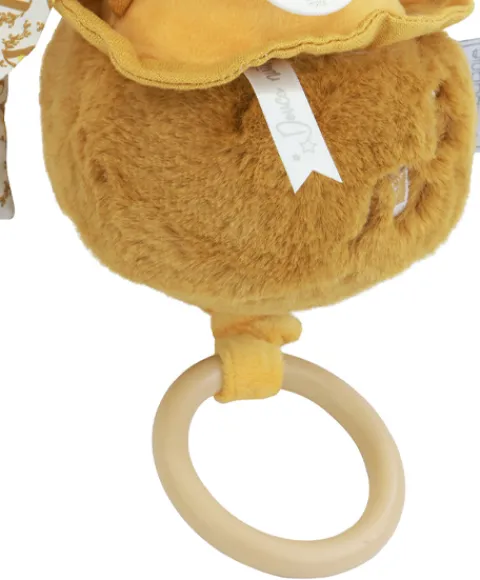 Doudou et Compagnie Lapin DOUDOU® - boite à musique lapin - 20 cm - Jaune moutarde> Boîte À Musique