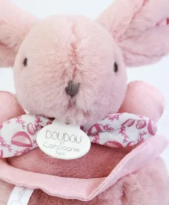 Doudou et Compagnie Lapin DOUDOU® - boite à musique lapin - 20 cm - Rose><noscript><img width=