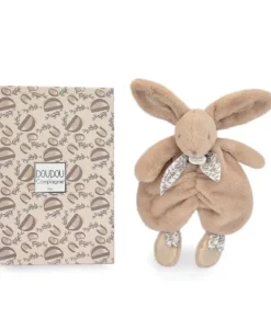 Doudou et Compagnie Lapin DOUDOU® - Doudou lapin Beige - 29 cm> Doudou Plat