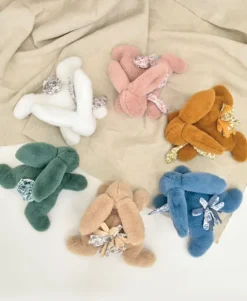 Doudou et Compagnie Lapin DOUDOU® - Peluche lapin Rose poudré - 25 cm><noscript><img width=